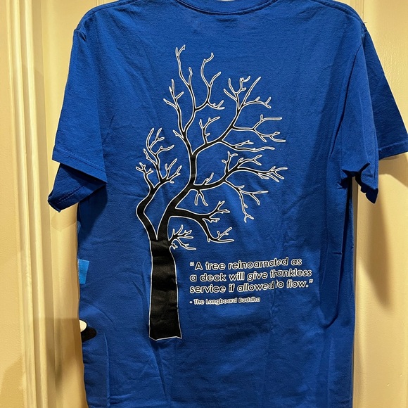 💚Longboard Buddha Tee “Hanes BEST” T-Shirt M - Picture 4 of 11